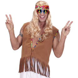 Náhrdelník hippie stříbrný